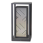 Retro Square Waterproof LED Gray Modern Outdoor Path Lights Post Lights