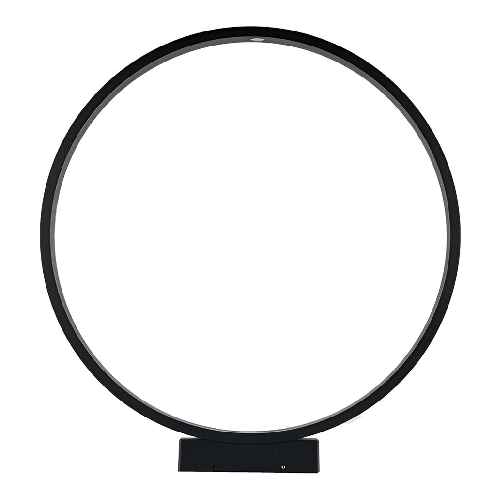 Minimalist Circle Design Waterproof LED Black Modern Pathway Lights