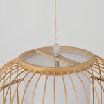 Light Burlywood Innovatively Shaped Bamboo Hand Woven Pendant Light