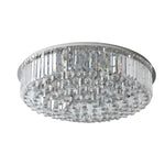 Round Light Luxury 3 Step Dimming Modern Crystal Ceiling Light Fixture