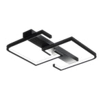 Simple Lines Square Frame 3 Step Dimming LED Black Modern Ceiling Lights