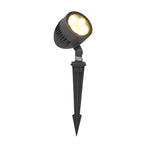 Adjustable Round LED COB Waterproof Black Modern Outdoor Spotlights
