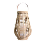 Portable Waterproof LED Ropes Rattan Brown Retro Outdoor Solar Lanterns