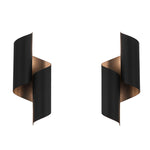 2pcs Symmetrical Creative Up And Down Lighting Modern Wall Light Fixture