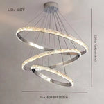 Argento Crystal Modern Chandelier