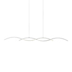 Wavy Lines Minimalist LED Ins Nordic Dining Room Chandeliers Hanging Lamp