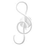 Musical Note Shaped Electroplated LED Modern Wall Sconce Lighting