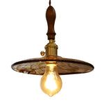 Circular Brown Glass LED 4W Creative Retro Island Lights Pendant Lights