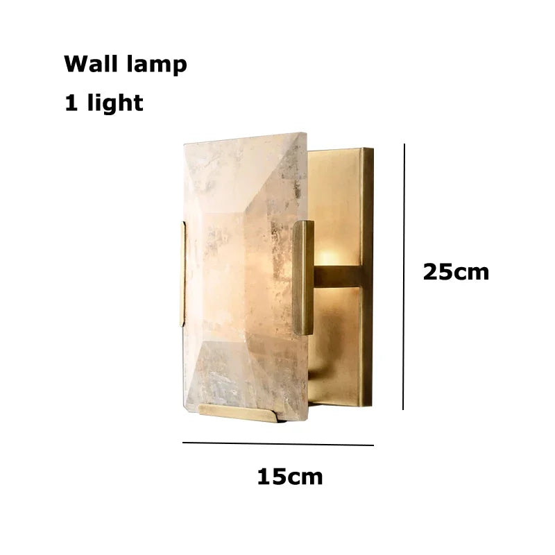 Villano Calcite Crystal Wall Sconce