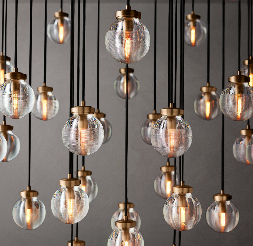 Pearl Round Chandelier 48"