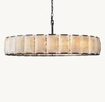 Harlow Calcite Round Chandelier 60"