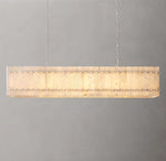 San Marco Alabaster Linear Chandelier 54"