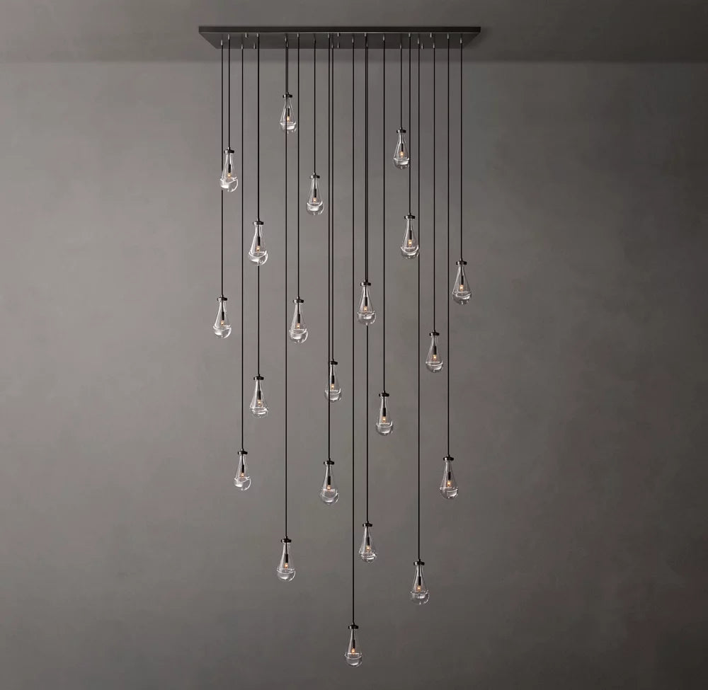 Rain Rectangular Chandelier 72"