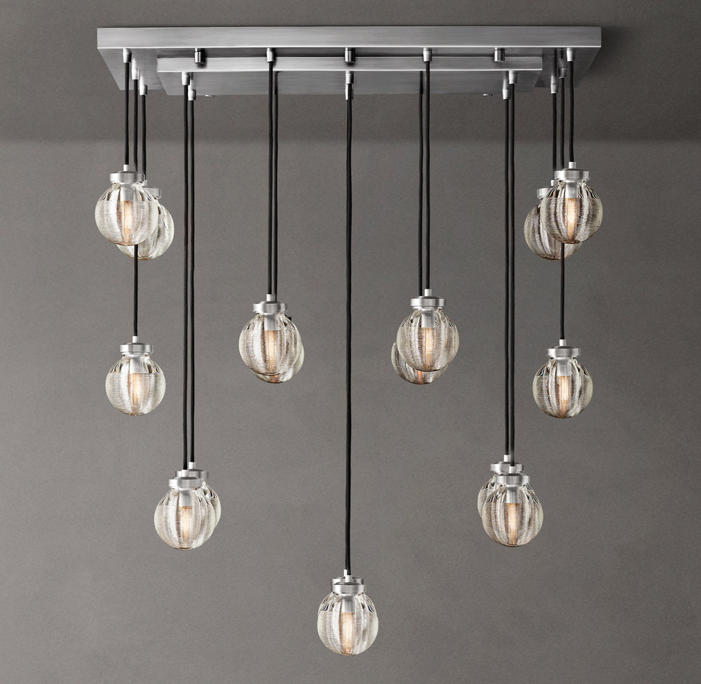 Pearl Rectangular Chandelier 36"