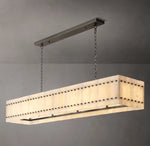 San Marco Alabaster Linear Chandelier 72"
