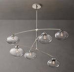 Cabrette Clear Glass Mobile Round Chandelier