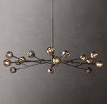 Boule De Cristal Smoke Glass Round Chandelier 72"