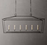 19th C. English Openwork Rectangular Chandelier 54"