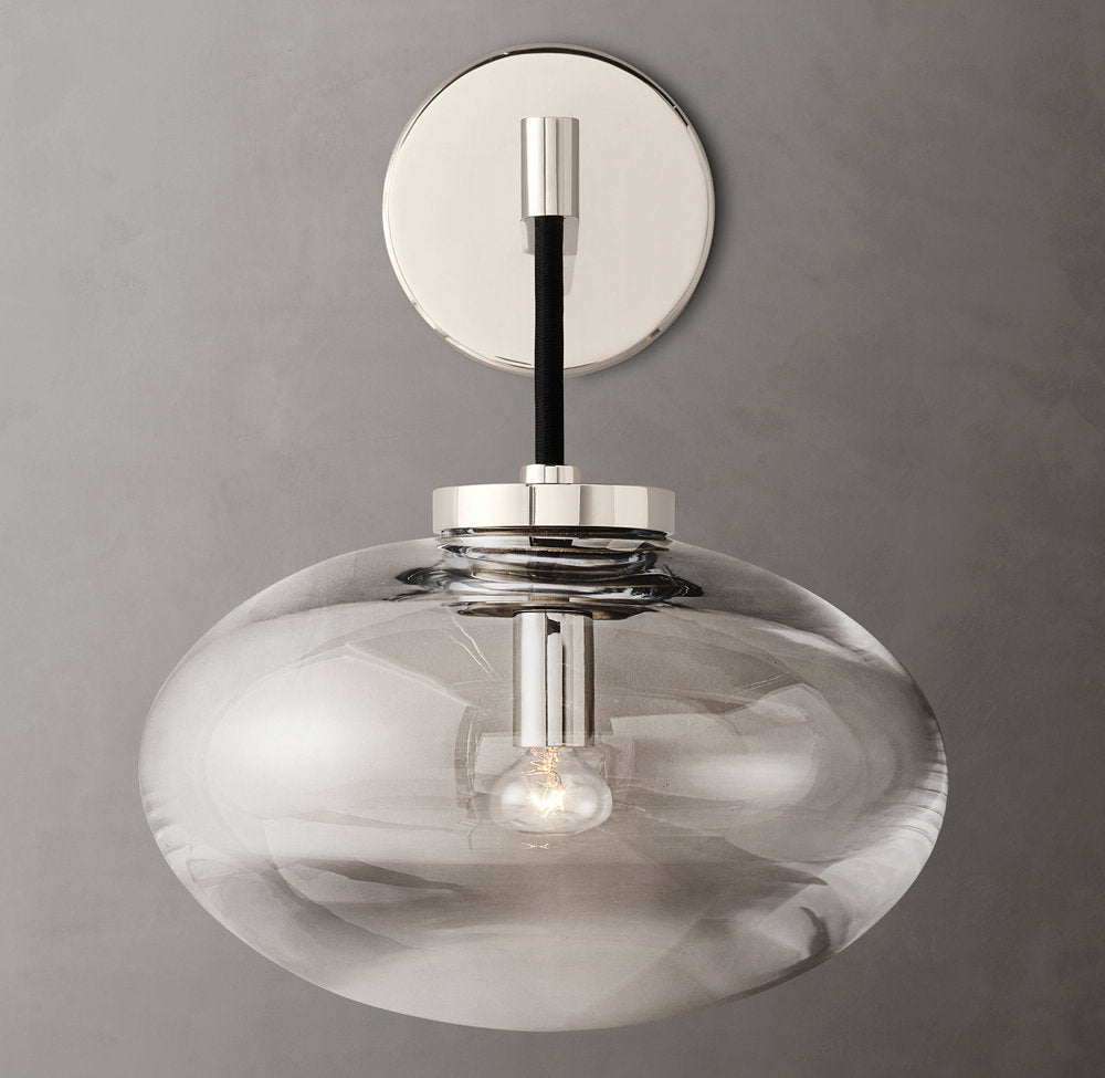 Cabrette Clear Glass Sconce