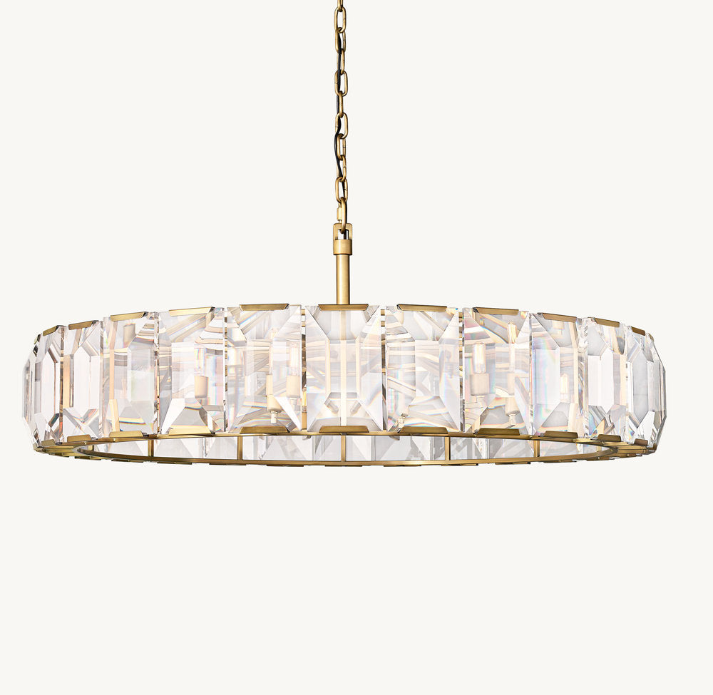Harlow Crystal Round Chandelier 60"