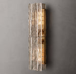 Lattice Smoke Glass Sconce 30"