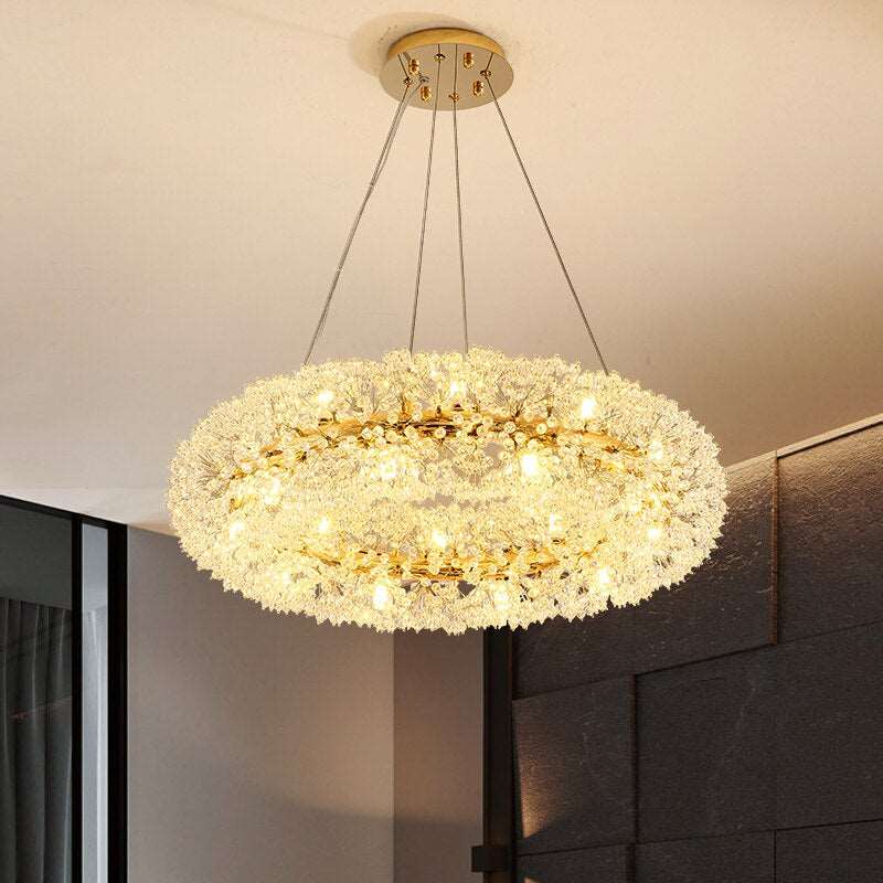 Di Leone Crystal Ring Chandelier