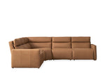 Rowland Tailored Leather Five-Piece Motion Corner Sectional