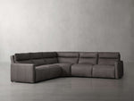 Rowland Tailored Leather Five-Piece Motion Corner Sectional