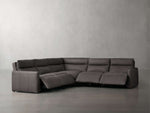 Rowland Tailored Leather Five-Piece Motion Corner Sectional
