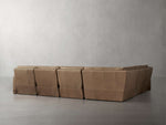 Rowland Tailored Leather Six-Piece Motion Sectional