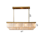 Natural Calcite Crystal Dining Room Chandelier