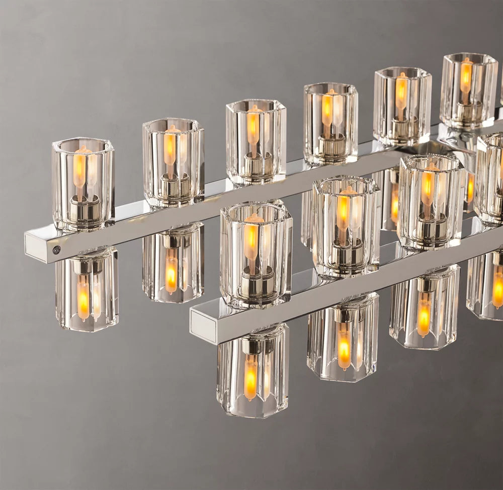 Arcachon LED Rectangular Chandelier 72"