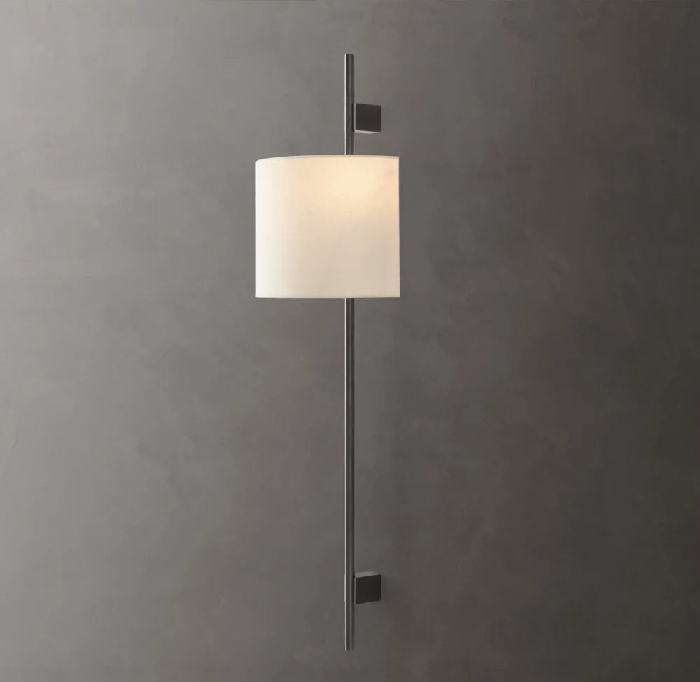 Vela Round Bar Sconce - Round Shade
