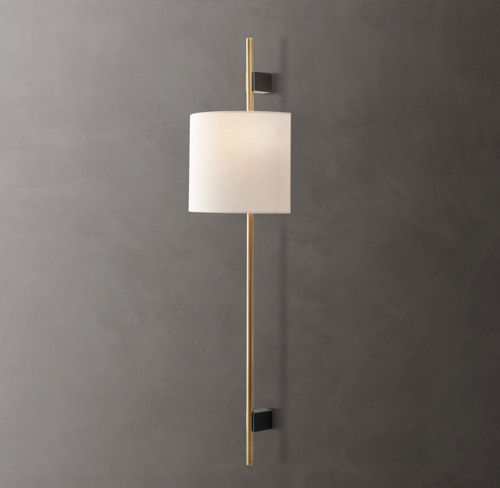 Vela Round Bar Sconce - Round Shade