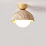 Flore Travertine Bud Ceiling Light