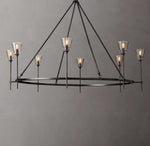 Torche De Verre Round Chandelier 58"