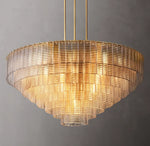 Sirene Clear Glass Round Chandelier 52"