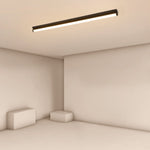 24'' 30'' Rectangular LED Modern Flush Mount Lighting White Black Ceiling Lights