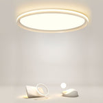 24'' Round Shaped Ultra Thin Modern Flush Mount Lights Dimmable LED Ceiling Lights