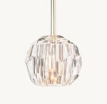 Boule De Cristal Clear Glass Rod Pendant