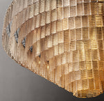 Sirene Clear Glass Round Chandelier 65"