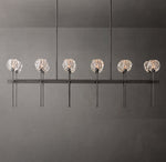 Boule De Cristal Clear Glass Double Linear Chandelier 60"