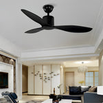 3 Blades Mute LED Dimmable with Remote Modern Ceiling Fans with Lights