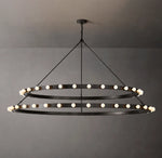 Vitoria Round Two Tiered Chandelier 72"