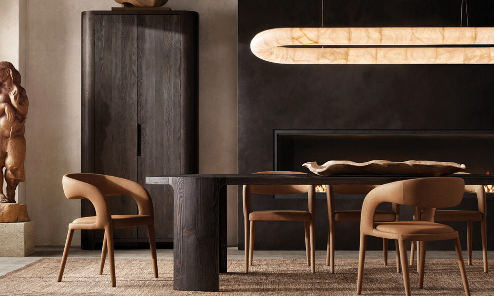 Rivage Lisse Oval Chandelier 74"