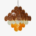 Retro Glass Disc Chandelier