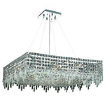 Maxim Chrome Twelve-Light 32-Inch Pendant with Royal Cut Clear Crystal
