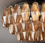 Chiara Smoke Glass Flushmount 22"