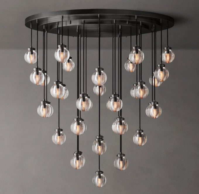 Pearl Round Chandelier 48"