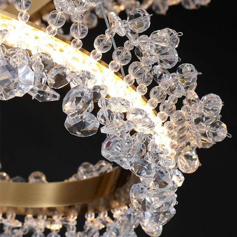 Capri 3-Ring Crystal Chandelier